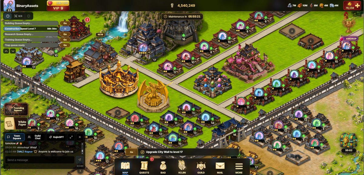 BinaryAssets's tweet photo. 1/ Kojin: Battle of Doragon goes live on mainnet TOMORROW.

Sept 9, 12pm ET / 16:00 UTC
Browser game on Base. No download.

Build a city. Raise an army. Take territory. Hold it to earn.

Here's how it works 🧵

https://t.co/12F8bbT03o

@Kojin_gg https://t.co/5mWvaKtNyn