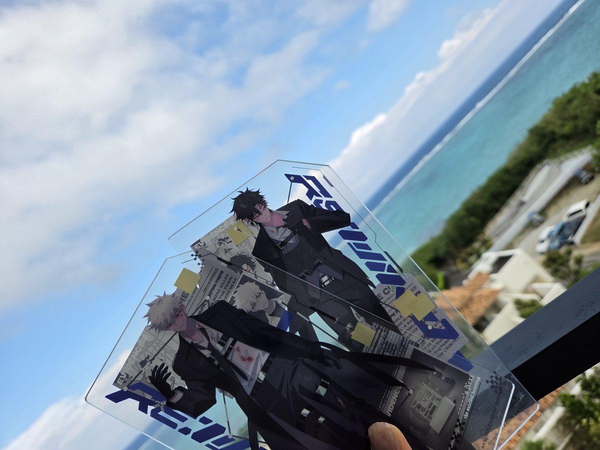 niboshi_ny's tweet photo. リア友とバカンスしてきた！！オタ活に向かねぇアクスタすぎる、ぼちぼちグッズを買おう  ぬいがほしい https://t.co/qUV1kP77PU