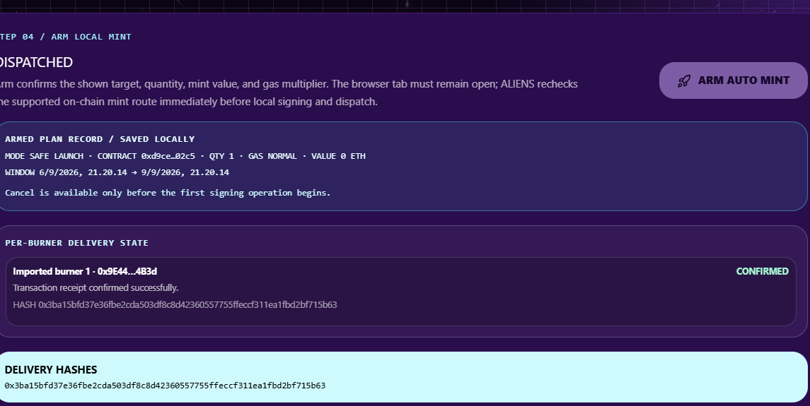 normieaja's tweet photo. Just bought some more @Aliens_Onchain here. ($0.9/Degen).

OS link: https://t.co/uzCTYkoi58

This price is so undervalued imo and this gotta be the most cheapest NFT tools on the market. They have been cooking for a weeks and have several tools already running and working like:

- Radar
- Raffles
- Wallet manager/disperser
- Mint bot

I have tested it all myself and it's working quite good. i see some good holders already noticed it and aped in just now. still, if you wanted to test all their tools, be sure to always use burner just for safety purposes.

I will provide all the links on the comments.

DYOR