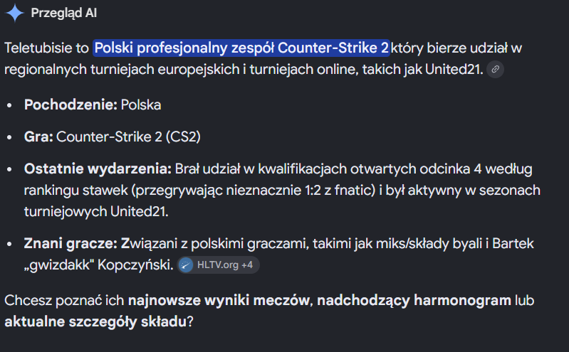 TeletubisieCS's tweet photo. Polski "PROFESJONALNY" zespół Counter-Strike 2 https://t.co/1r15C3W7I0