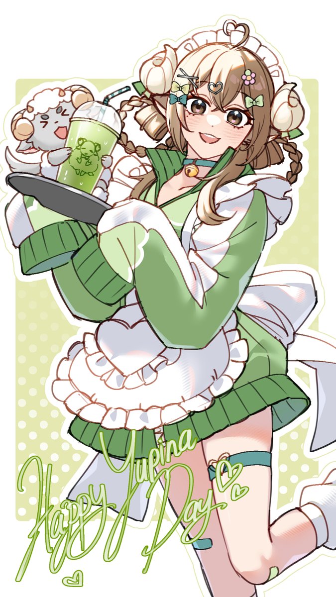 eRiisshu's tweet photo. Happy Yupee Day and congratulations on completing the dono goals!! Solo horror Yupina gameplay- let's go! https://t.co/QAYbilX2la