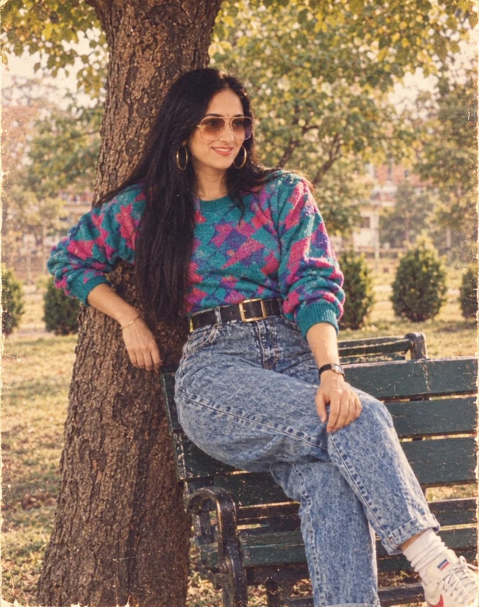 harshagujaratan's tweet photo. Go to Chatgpt n write,"How would I have looked in 1980s?"and post the results 🫢 https://t.co/xfxBqNCeyF