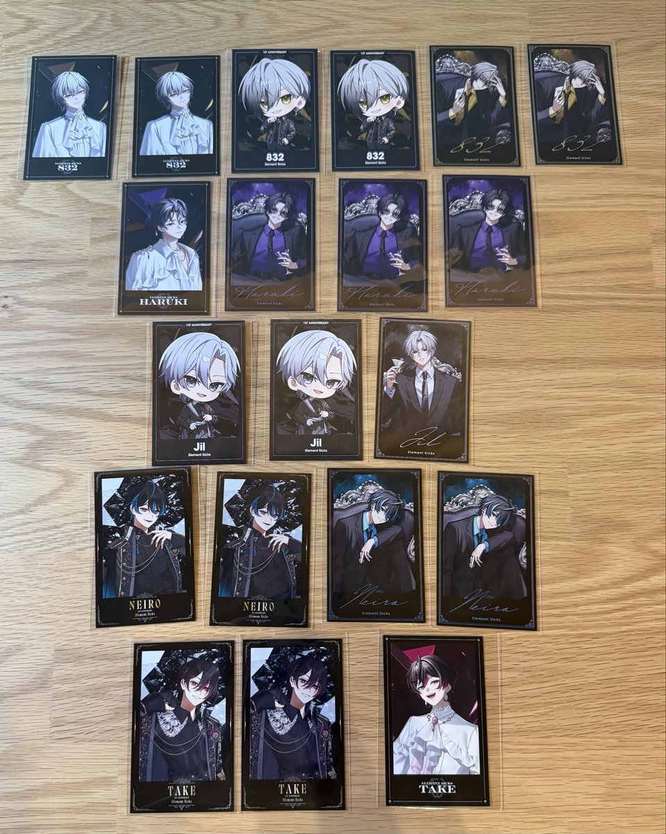 sekimimi88's tweet photo. 【交換】Element Sicks EL6 ランダムチェキ風トレカ

譲：💛💜🤍🩵🩷

求：❤️

なるべく同種での交換希望。
過去(第1弾〜第4弾)のものを交換していただける場合は複数提供可能です。
郵送にてお取引き希望。
よろしくお願いします。 https://t.co/j18ADaMJzC