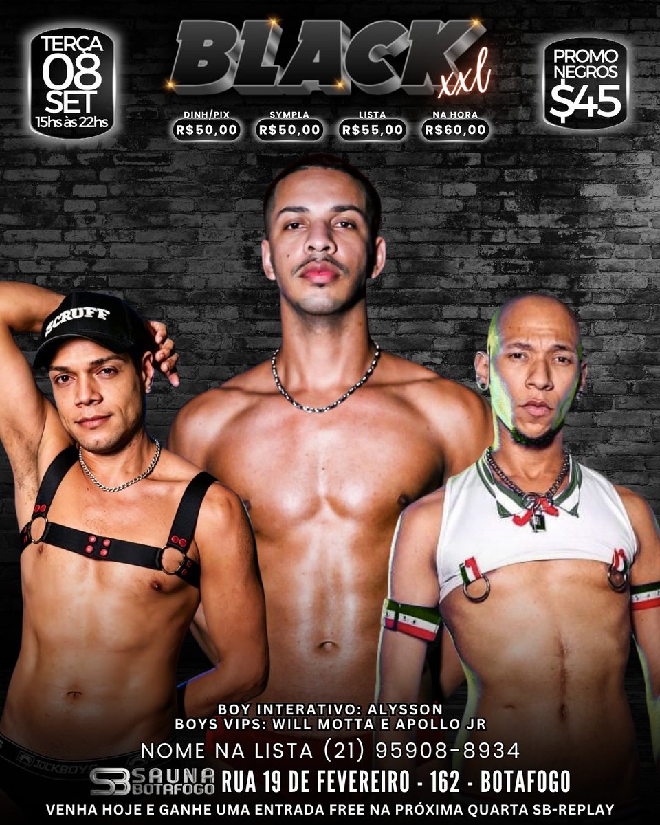 sbsaunabotafogo's tweet photo. SORTEIO • FOTO OFICIAL
Quer um vip pra SB hoje?
Regras:
1- Dar RT neste post
2- Seguir este perfil @sbsaunabotafogo
3- Se ganhar, informar os dados por mensagem.       
Serão DOIS sorteados para HOJE 08/09/2026
Resultado após às 14hs.
Quem não seguir as regras estará eliminado!! https://t.co/crSC70NLUA