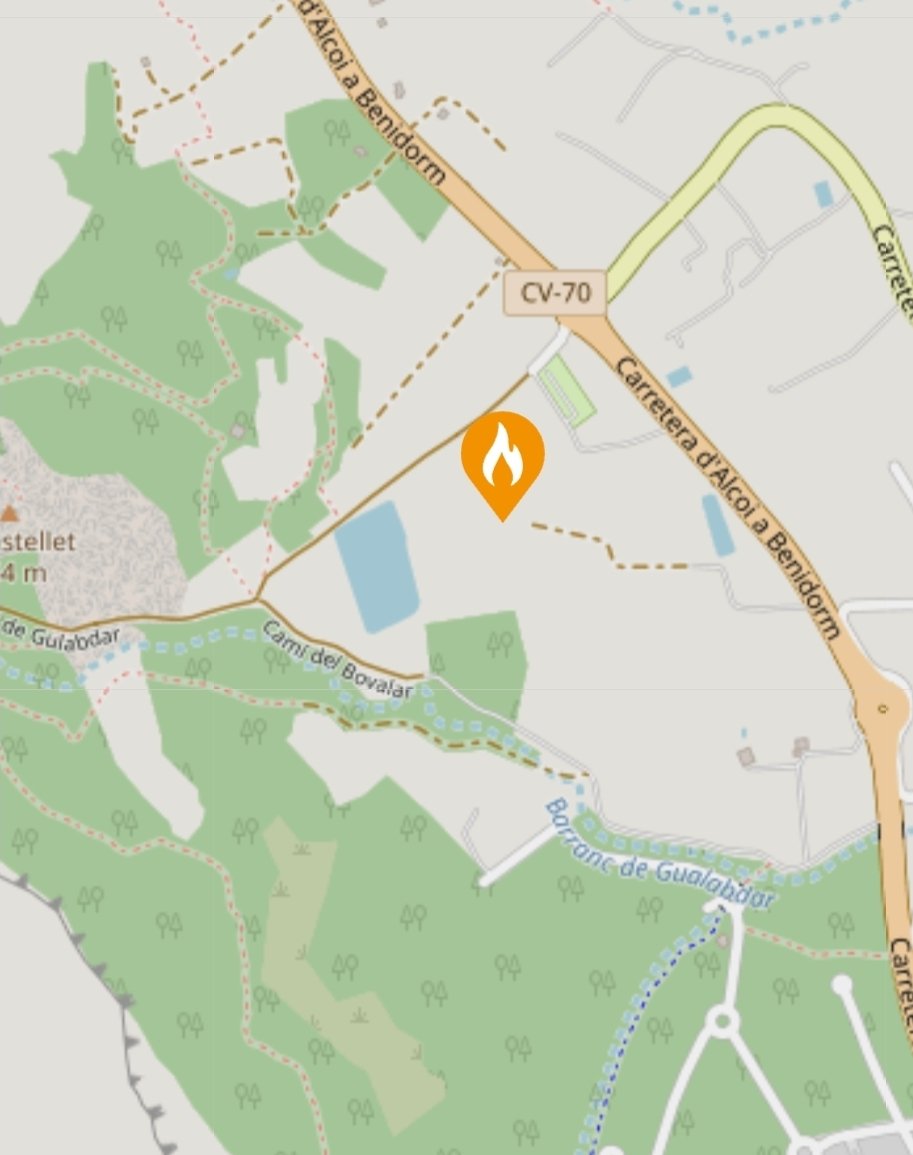 VOSTcvalenciana's tweet photo. 🔥 Sobre las 12h se ha producido un #incendio #forestal en #Polop (A) en una zona de bancadas que ha evolucionado a zona forestal.
HT de seguimiento #IFPolop.
Se ha declarado la Situación Operativa 1 del #PEIF.
Medios terrestres y aéreos en la zona. https://t.co/6izWEs9T9u