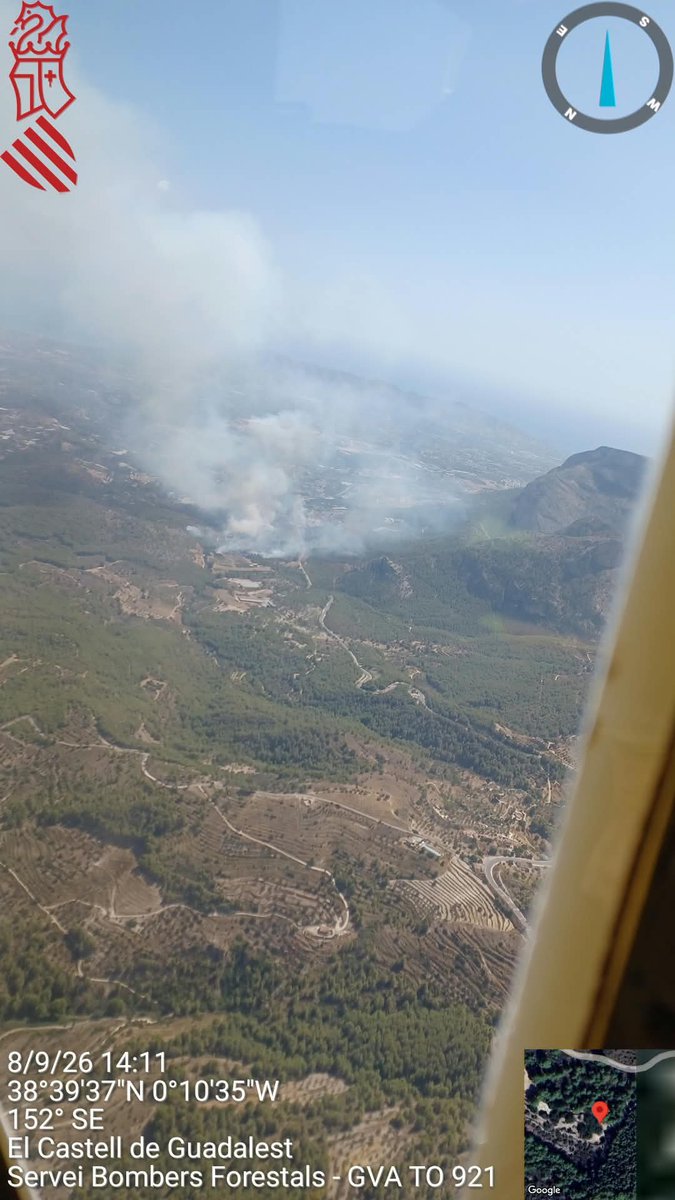 VOSTcvalenciana's tweet photo. 🔥 Sobre las 12h se ha producido un #incendio #forestal en #Polop (A) en una zona de bancadas que ha evolucionado a zona forestal.
HT de seguimiento #IFPolop.
Se ha declarado la Situación Operativa 1 del #PEIF.
Medios terrestres y aéreos en la zona. https://t.co/6izWEs9T9u