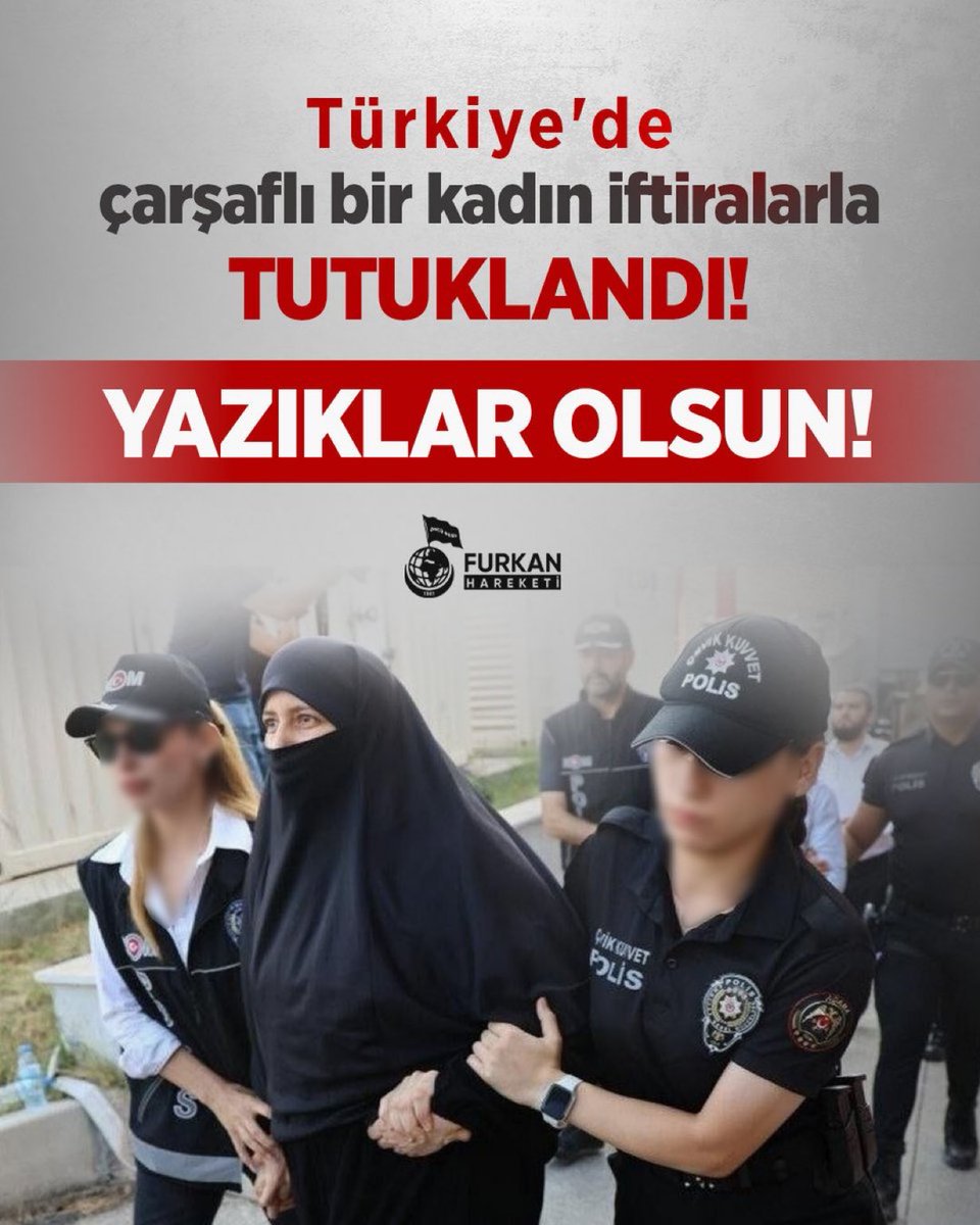 fhoncunesil's tweet photo. Türkiye'de çarşaflı bir kadın iftiralarla
TUTUKLANDI!

YAZIKLAR OLSUN!

SemraHocaya Ozgürlük
28Şubat DevamEdiyor
#YargıEliyleZulüm https://t.co/3IqzRnoSCK