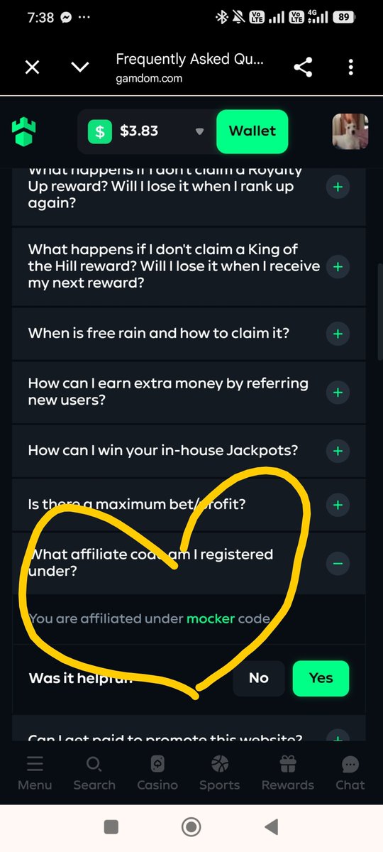 whenmeX's tweet photo. Under your code "Mocker" 

Gamdom username: mockertheking

Already completed Level 2 KYC and made my first deposit. 

I've only wagered a little so far, but I'm really enjoying the platform and looking forward to playing more. 🙌

still waiting for the "tipped" notifs 

@mockerbey