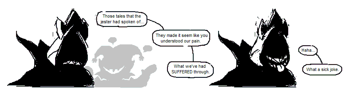 JTMoonz's tweet photo. Got asked if I could do one for King as well
Was originally planning to just make it a quick doodle like the rest, but it ended up turning into a comic instead. Enjoy! (1/3) https://t.co/sGto2ASu3R