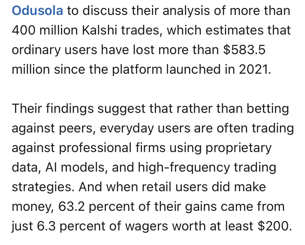aleabitoreddit's tweet photo. @tcuso14 I still hold the same opinion that $HOOD should prioritize international equities and helping retail compound net worth through portfolio diversification.

Instead of maximizing monetization through prediction markets where retail has lost a ton on aggregate. https://t.co/3xXV8F5qqH