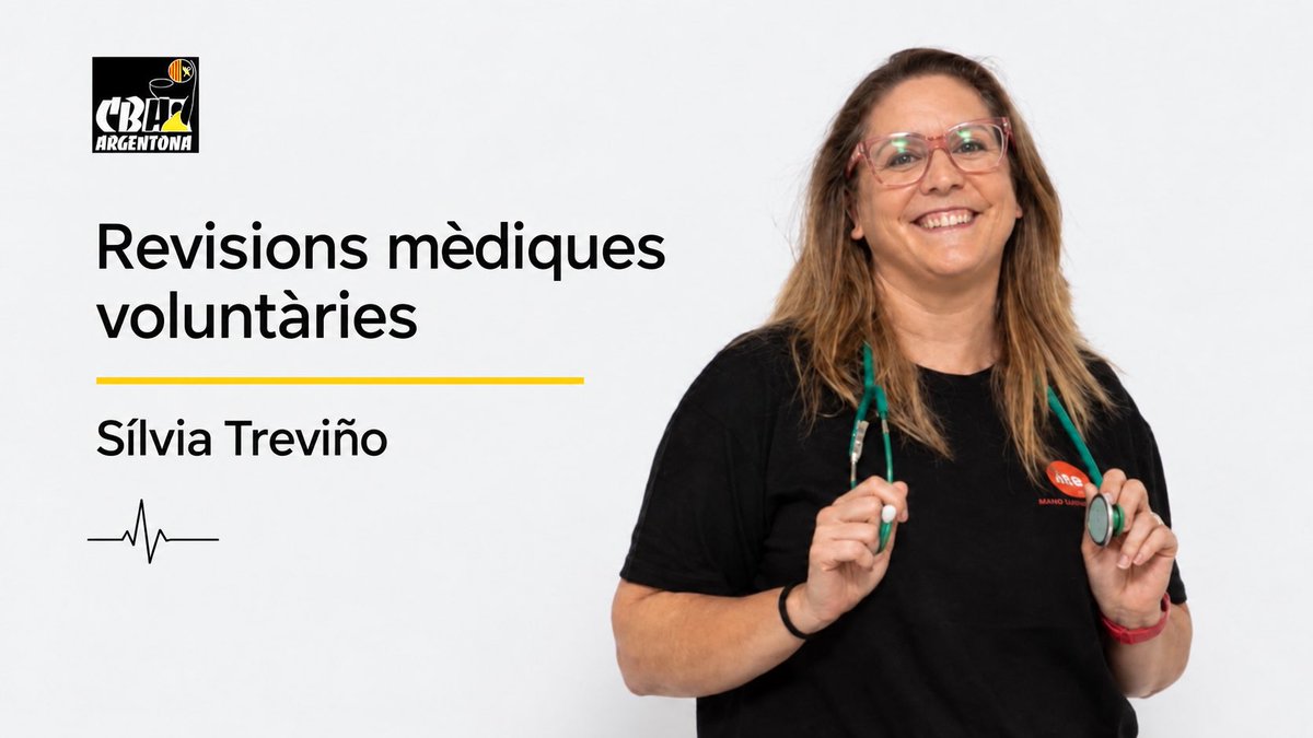 cbargentona's tweet photo. Tot i no ser obligatòria, al CBA creiem que la revisió mèdica és important per cuidar la salut dels nostres jugadors i jugadores. 

👩‍⚕️ Dra. Sílvia Treviño
📅 16 i 18/9 · 18–20 h
📍 Secretaria · 30 €

1️⃣ Inscripció: https://t.co/sKmpt4Lr9R
2️⃣ Reserva: https://t.co/JaVF6hqu3G https://t.co/cX3A5CFUDR