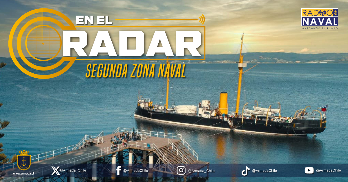 Armada_Chile's tweet photo. Conoce todas las novedades y labores de nuestra Institución a lo largo del país, en el programa "En el Radar" de Radio Naval a las 11:00 AM      

Hoy, no te pierdas la actualidad de la Segunda Zona Naval en https://t.co/NXAbumnMGi 

#ArmadaPorChile https://t.co/TfjvGtSAZ8
