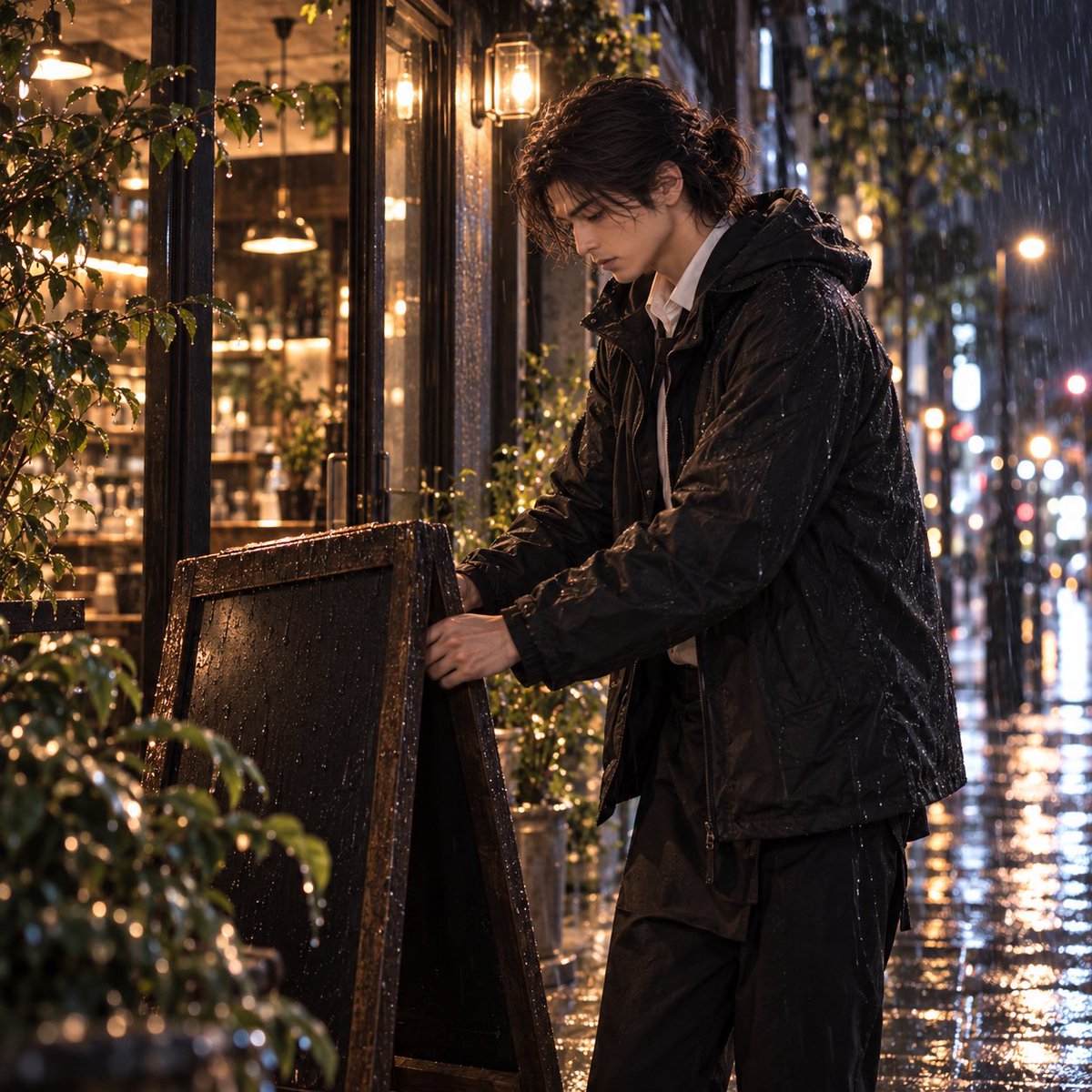 nagi_cafebar's tweet photo. 今日終わります。
足元悪い雨の中、ご来店いただきありがとうございました。

#NAGICAFEandBAR
#AI男子 #AIイケメン https://t.co/r0IdbPF1n0