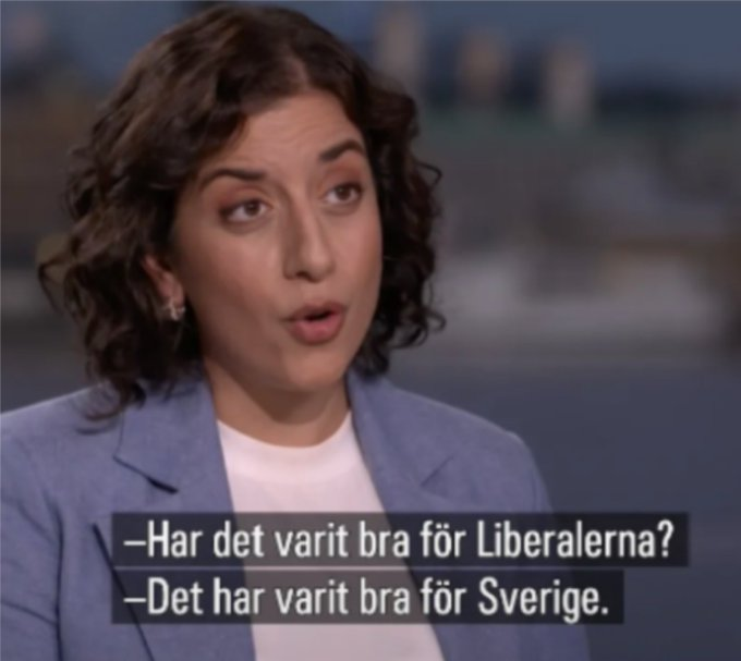 InteSosseSe's tweet photo. Detta är det bästa en partiledare svarat sedan Televisionen kom. https://t.co/UEOEZmFWWc