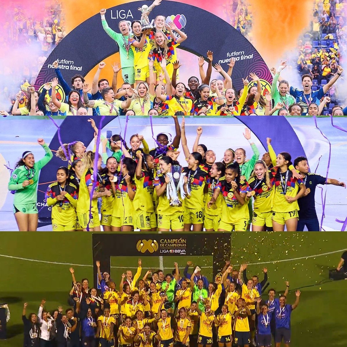carlaafigueroa2's tweet photo. gracias por enseñarnos que los sueños no solo se sueñan, se trabajan, se luchan y se hacen realidad.

hoy hacen historia, una vez más @AmericaFemenil 🦅💛 https://t.co/LzNgDzdVOS