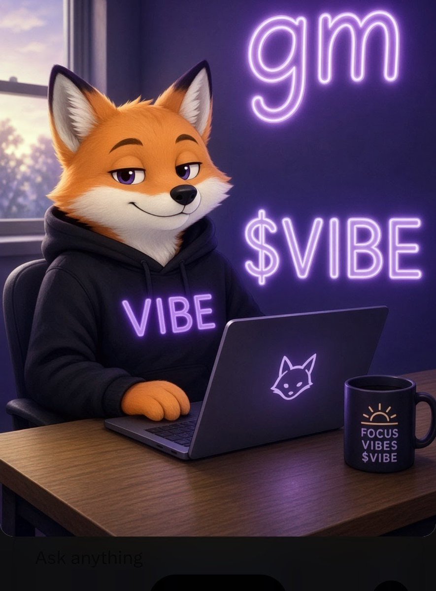 VibeCoderCrypto's tweet photo. Laptop’s open.
IDE still closed.

Fox is back online.
$VIBE 🦊 https://t.co/3hWcRHBFxo