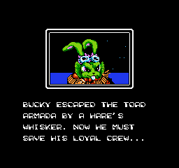 FurryVideoGames's tweet photo. Bucky O’Hare
35 years ago today, Bucky O’Hare debuted on TV. Konami’s NES game followed in 1992; a tough, fast platformer where you play as Bucky and his crew against the Toad Empire. Still one of the best cartoon to game adaptations… if you can afford a copy, as they run $200+. https://t.co/D84wXwadqO