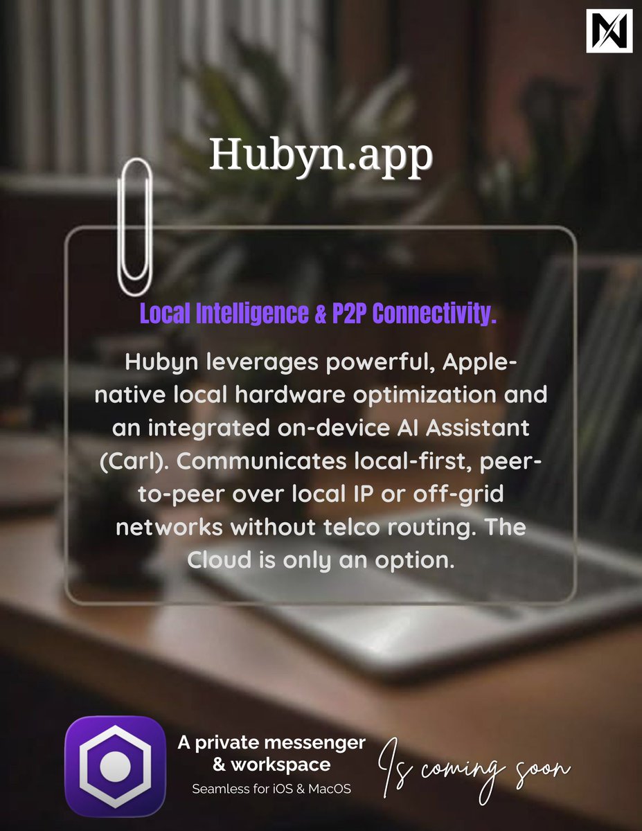 NeutronTechAI's tweet photo. We are radically rethinking productivity by shifting intelligence and connectivity entirely onto your device. Local Intelligence: Apple-native hardware acceleration.🧠 On-Device AI: Carl, your private, integrated AI Assistant.🌐 P2P Connectivity: Communicate directly, p2p. https://t.co/HjO5cndob2