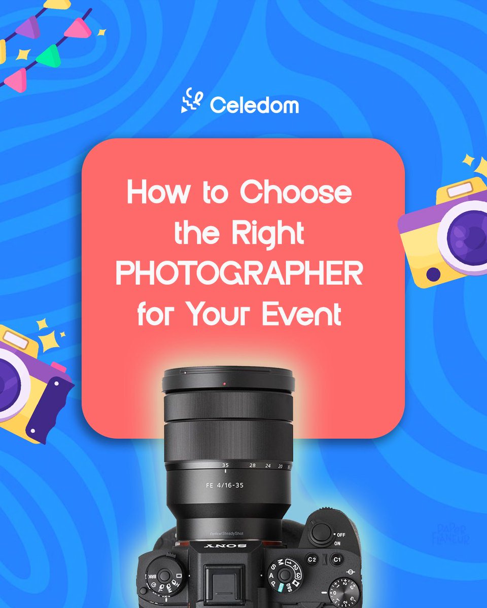CeledomApp's tweet photo. Your event deserves to be captured just the way you imagined it. 📸

Check their portfolio, reviews, packages and make sure their style fits your vision. And don’t forget to book early!

Find the right photographer for your event on Celedom.

#CeledomApp #photography #EventVendor https://t.co/4kydHFPr5R