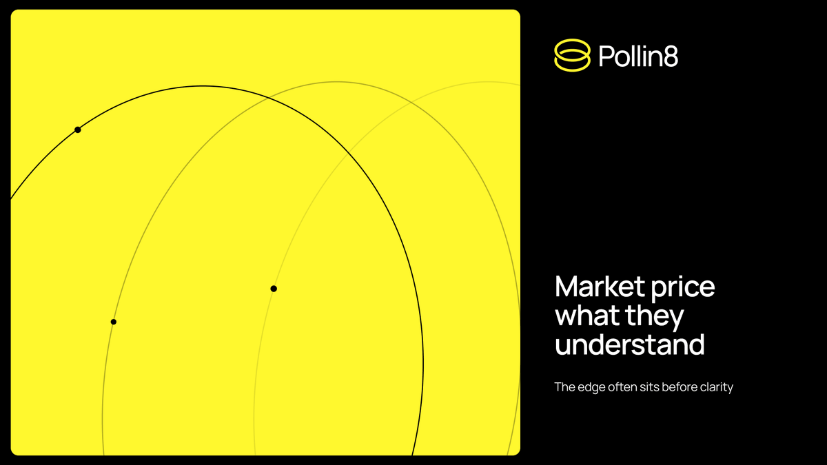 Pollin8_'s tweet photo. The easiest deal to say yes to is often the one consensus has already made comfortable.

Familiar names and a proven narrative can make an opportunity easier to underwrite, but they can also mean much of the asymmetry has already faded.

Pollin8 treats agreement as a late signal. Our attention is strongest before the market has settled on the answer, while the opportunity still requires judgment.