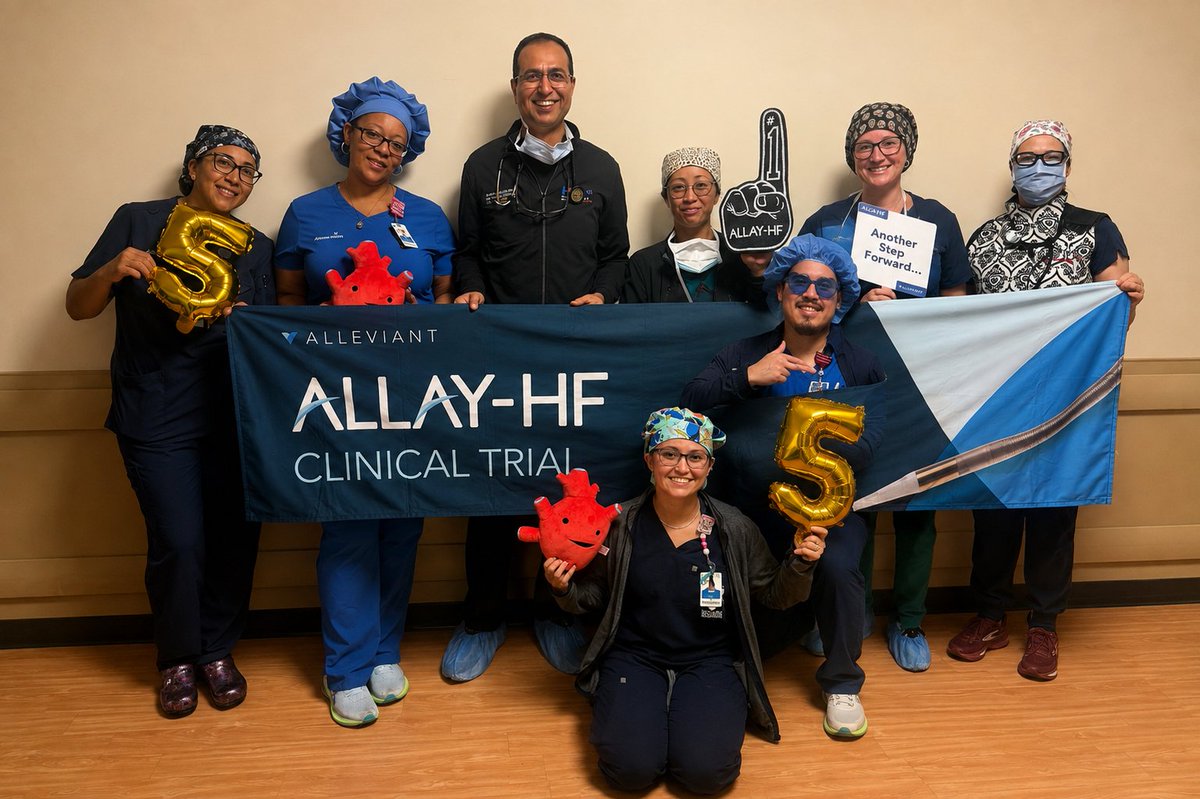 alleviant's tweet photo. Congratulations to PI Dr. Rohit Bhatheja MD and the research team at AdventHealth (@AdventHealth) on their fifth #ALLAYHF randomization!

#atrialshunt #HFpEF #heartfailure #structuralheart #interventionalcardiology https://t.co/TmOVwwkSTm