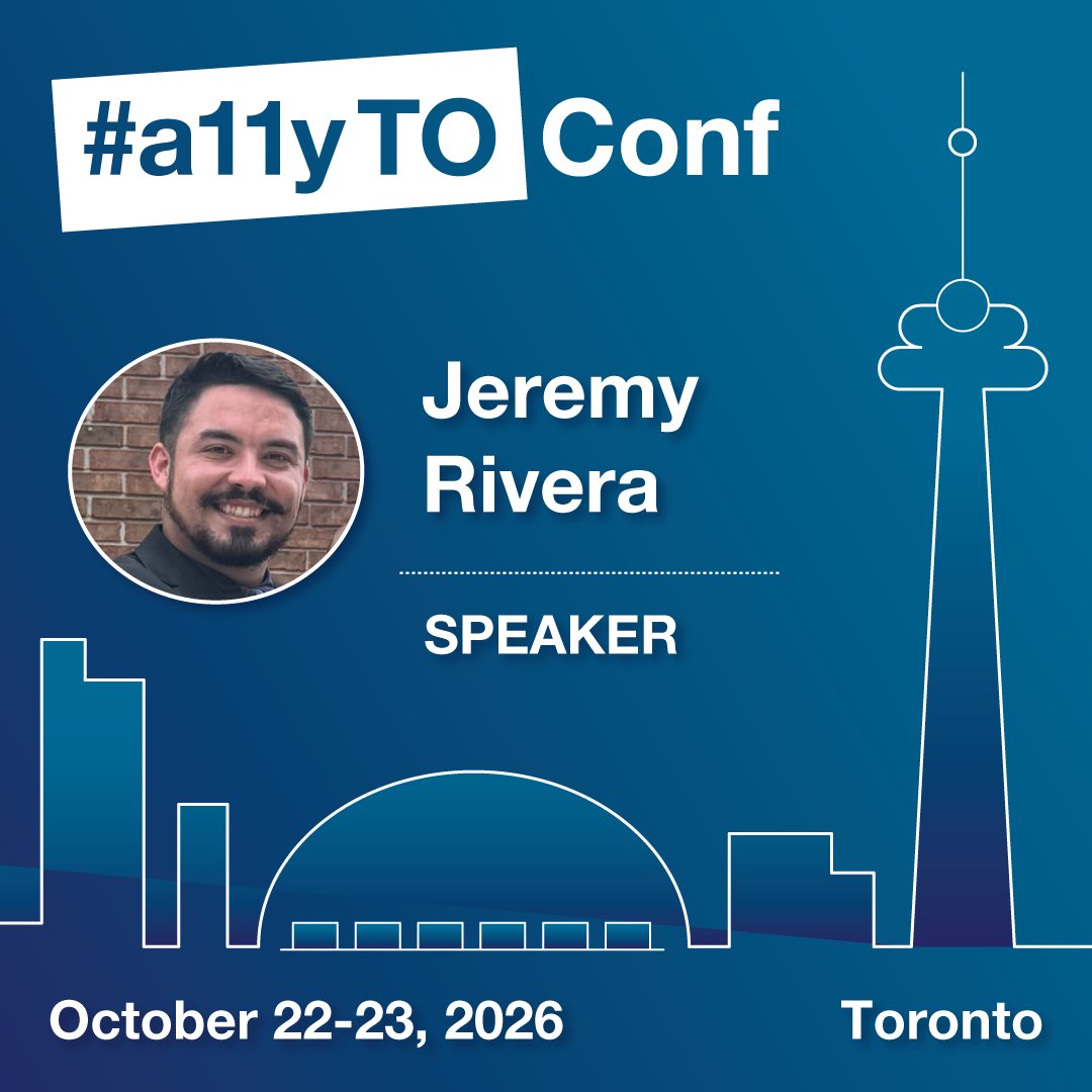 a11yTO's tweet photo. What developers see in the DOM isn’t always what assistive technologies experience.
Jeremy Rivera, Full-stack Software Engineer, Developer Advocate, and CPWA, will break
down the accessibility tree and show you how to inspect it in DevTools. https://t.co/a02KPBgLlO