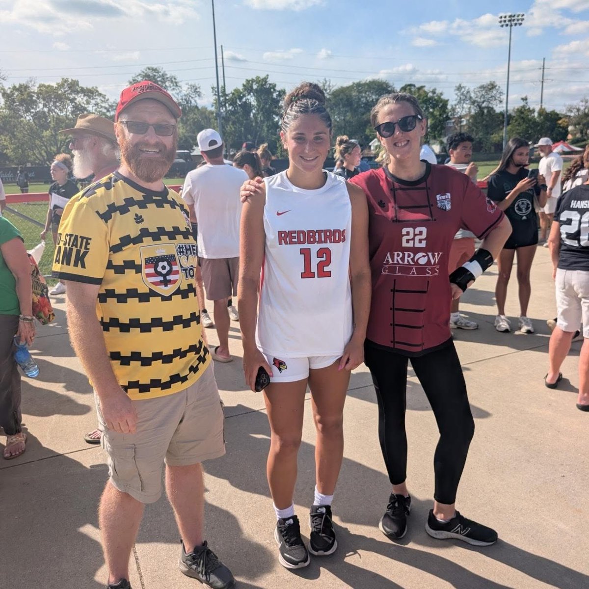JunctionFCIL's tweet photo. Abby and Adam were able to sneak in some Labor Day weekend footy with @Redbird_Soccer!

It’s always fun to watch our Junction OGs shine outside of the raspberry, too!

@sosdadek and @sammicenek and the Birds demolished @MastodonWSoccer 3-0!

So proud of Central IL’s footy growth! https://t.co/VewXXwoMSJ