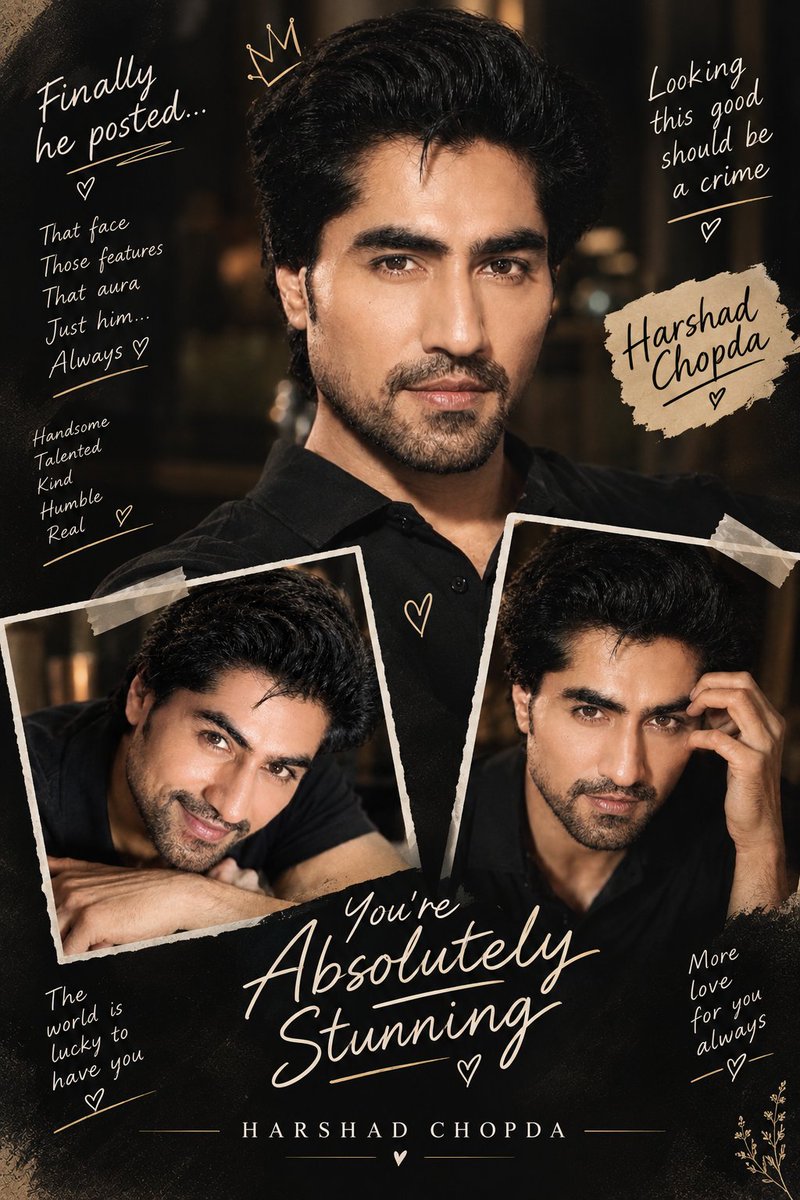 cap9450's tweet photo. He finally posted and WHAT A POST this is! 😭🔥
Looking ridiculously handsome, as always.
That face deserves all the appreciation today.
Let’s get this to 100 comments for him!
HCians, go flood the comments with love. 🤍✨
#HarshadChopda https://t.co/34DL2QGiOk