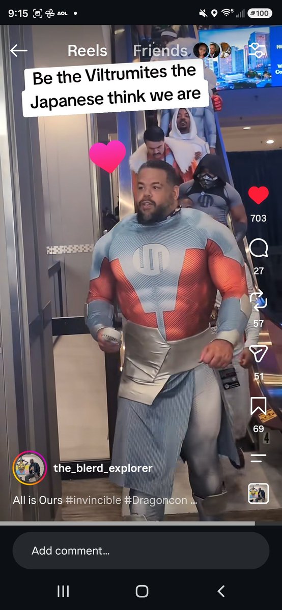 MarcWatkinsEsq's tweet photo. On Saturday at #DragonCon was a photoshoot for the #BlackGeeksofDragonCon which of course I was there for.

This year several folks cos-played as Viltrumites from the show #Invincible. Folks of all body sizes &amp; shapes dressed up.

One brotha though coulda really been from Viltrum https://t.co/sEqws76sXq