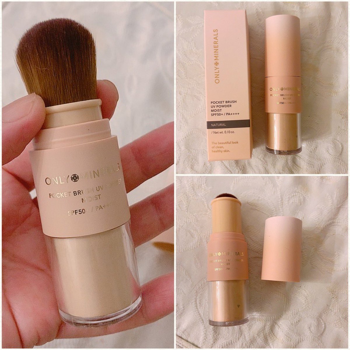 mixirio's tweet photo. オンリーミネラルからブラシ一体型のファンデ登場❣️✨
ポケットブラシUVパウダー モイストはトントンするだけで粉が出て、外出先でも手軽にメイク直しできて超便利です♬
【PR】 #ヤーマン #オンリーミネラル #ポケットブラシUVパウダーモイスト https://t.co/59CD1XtTed