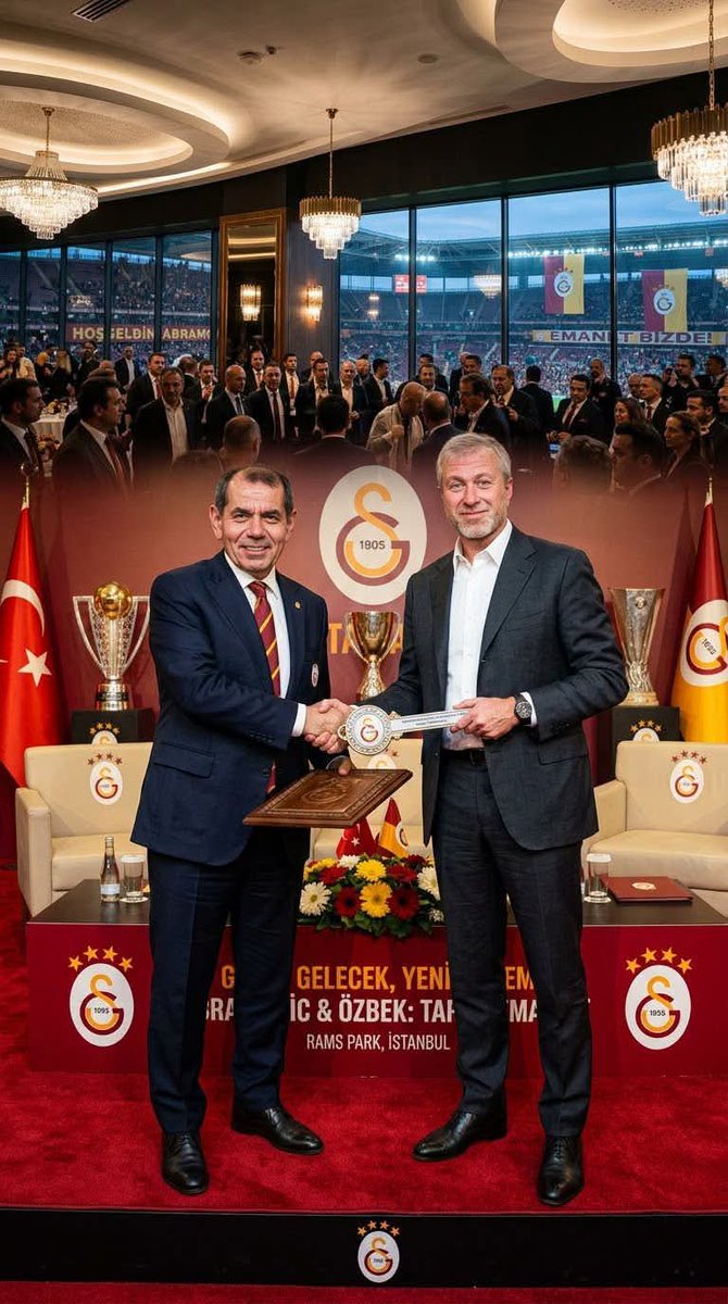 TEKASLAN_1905's tweet photo. 🚨💣 GALATASARAY'DA TARİHİ ABRAMOVİÇ BOMBASI!

Roman Abramoviç’in, Galatasaray için 1,5 MİLYAR DOLARLIK dev bir proje hazırlığında olduğu iddia ediliyor! 🟡🔴

💥 İddiaya göre Abramoviç’in hedefi; Galatasaray’ı yalnızca Türkiye’nin değil, Avrupa’nın da finansal ve sportif devlerinden biri haline getirmek.

💰 Dev yatırım
🌟 Dünya yıldızları
🏟️ Tesis ve altyapı hamlesi
🏆 Şampiyonlar Ligi’nde büyük hedefler
💣 Avrupa seviyesinde transfer bütçesi

Chelsea’de yaptığı yatırımlarla Avrupa futbolunda bir dönem açan Abramoviç’in benzer bir modeli Galatasaray için düşündüğü öne sürülüyor.

👑 HEDEF: AVRUPA’NIN ZİRVESİ!

💰 1,5 MİLYAR DOLARLIK GALATASARAY PROJESİ…

Gerçekleşirse Türk futbolunda taşlar yerinden oynar!