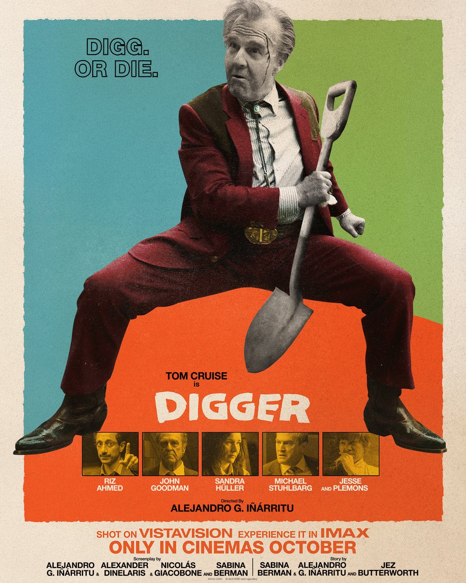 WarnerBrosUK's tweet photo. DIGGER. In cinemas October 2. 

Final trailer. Tomorrow. #DiggerMovie https://t.co/nMPafS3Cus