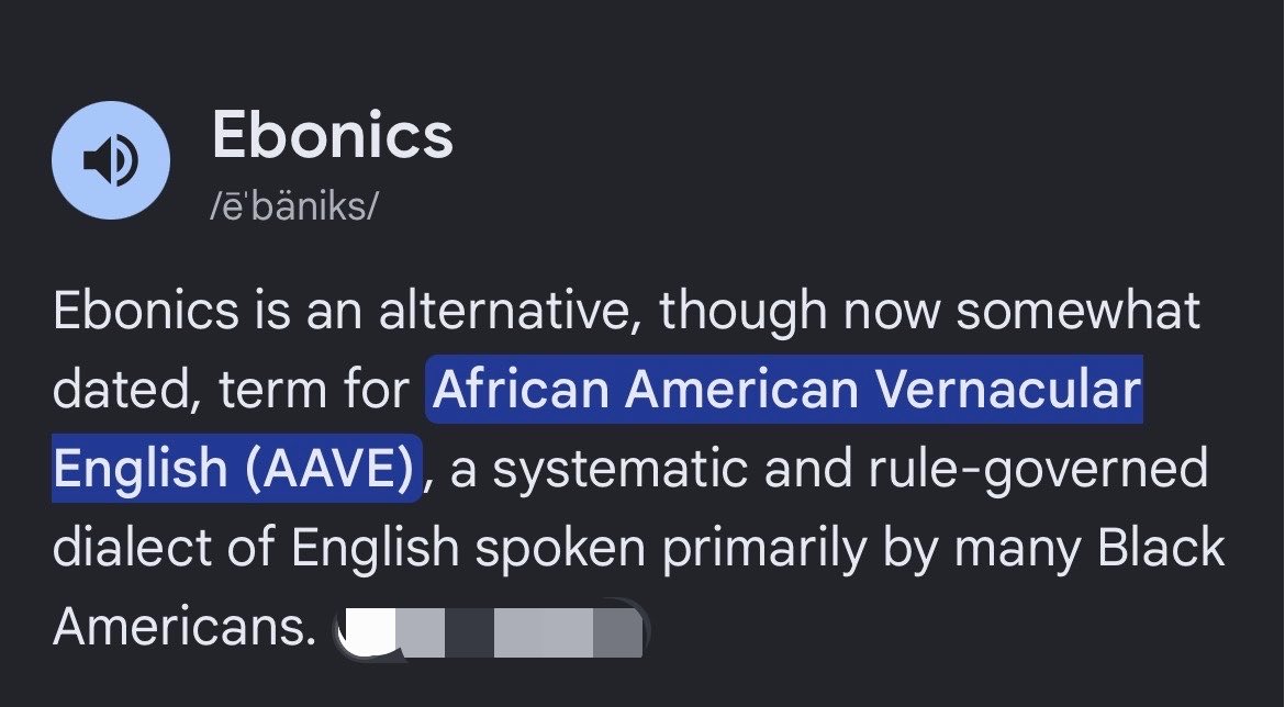 a_tuiit1's tweet photo. @fufuisonme @onlyoneovu @jjahlicious Just sat there and lied Ebonics is Black American‼️ https://t.co/LpdYUeOg8B