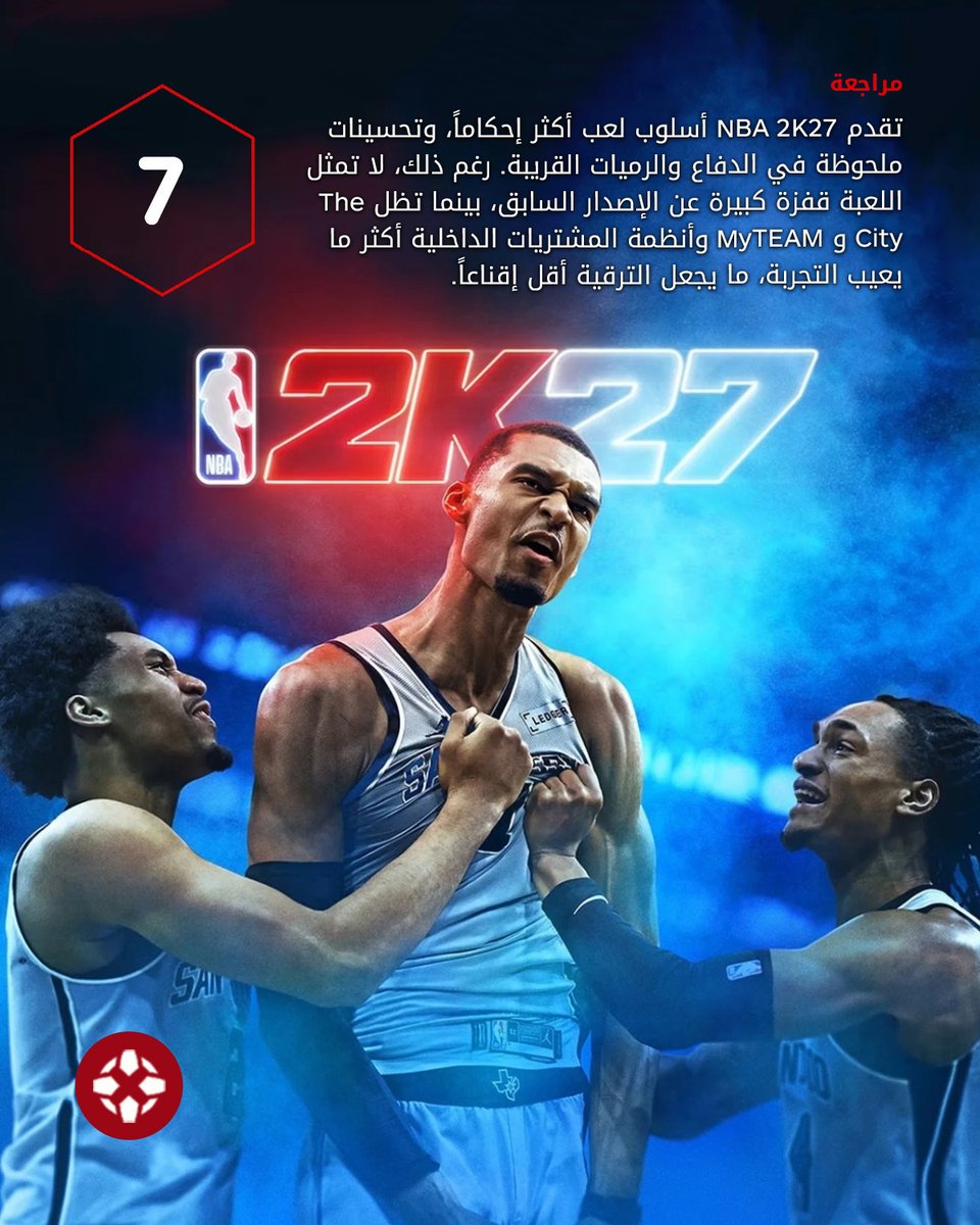 IGNme's tweet photo. تقدم NBA 2K27 بعض التحسينات الجيدة، لكنها تظل محدودة إلى درجة لا تبرر إصدار لعبة جديدة. 🏀🎮

للمراجعة الكاملة: https://t.co/S4i58WAb6C

#NBA2K27 #NBA2K https://t.co/Ff0E8ffrsv