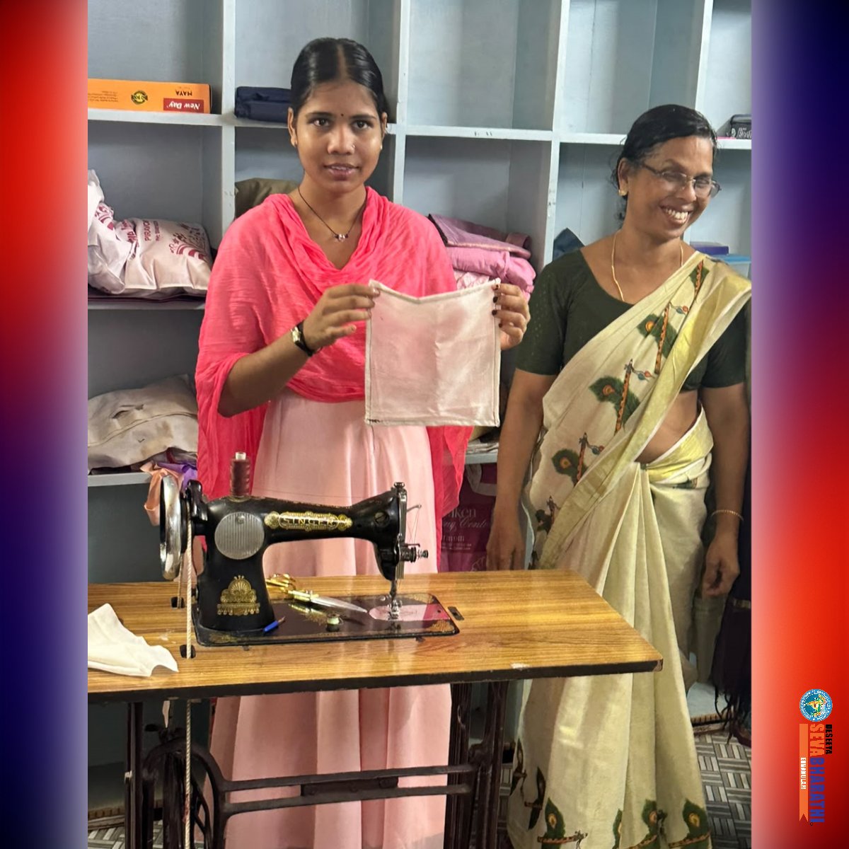 DeseeyaE's tweet photo. Sevabharathi Piravom Unit inaugurated a free tailoring training centre near Piravom Bridge at Thread and Looms Boutique, presided over by President Smt. Shanthakumari and inaugurated by Sri K.G. Jayakumar. Training commenced under the guidance of Smt. Sheela Das.

#Sevabharathi https://t.co/BdvlKbJga1