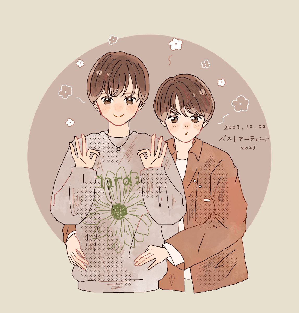 mmm16ii's tweet photo. 真ん中バースデー！💚🧡
大好きな２人💐（過去のお気に入り再掲） https://t.co/gljp7xu0fe