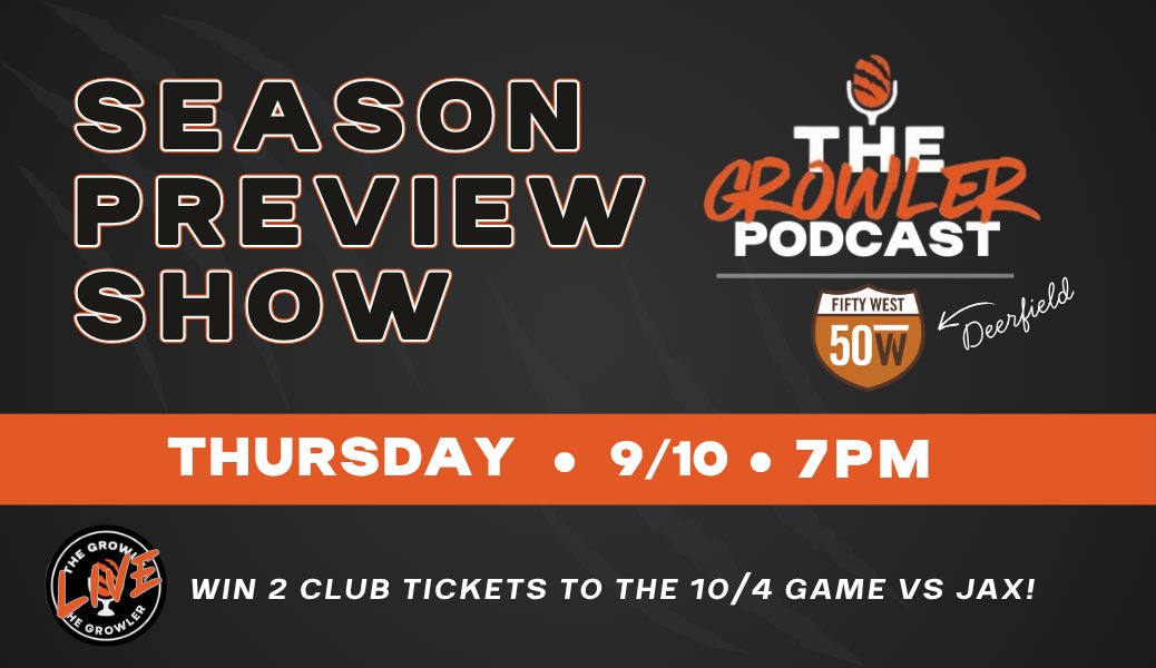 GrowlerPodcast's tweet photo. Game week is HERE and we are so psyched for our first State of the Bengals show THURSDAY at 50 West in Mason.

It’s our annual season kick-off show, one of our most popular events of the year. 

Come hang out with us (and watch Charlie finally chug a beer). https://t.co/ktNM1PKbHK