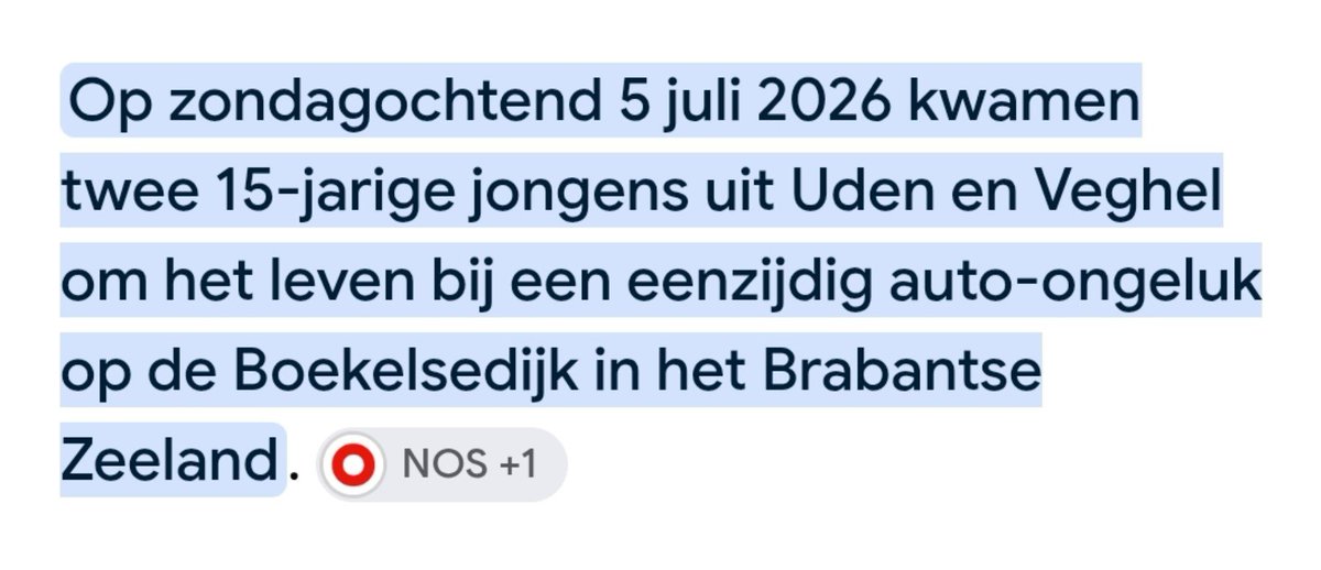 bolt1977's tweet photo. 2 Syrische jochies van 15 jaar nemen de auto van hun ouders mee en gaan er regelmatig "kankerhard" mee rijden, tot 5 juli deze Syrische jongens 160 km/h rijden waar je 60 mag en overlijden 

NERGENS in de media wordt vermeld dat het Syrische jongens waren, WAAROM eigenlijk niet? https://t.co/GzchWSY5CD