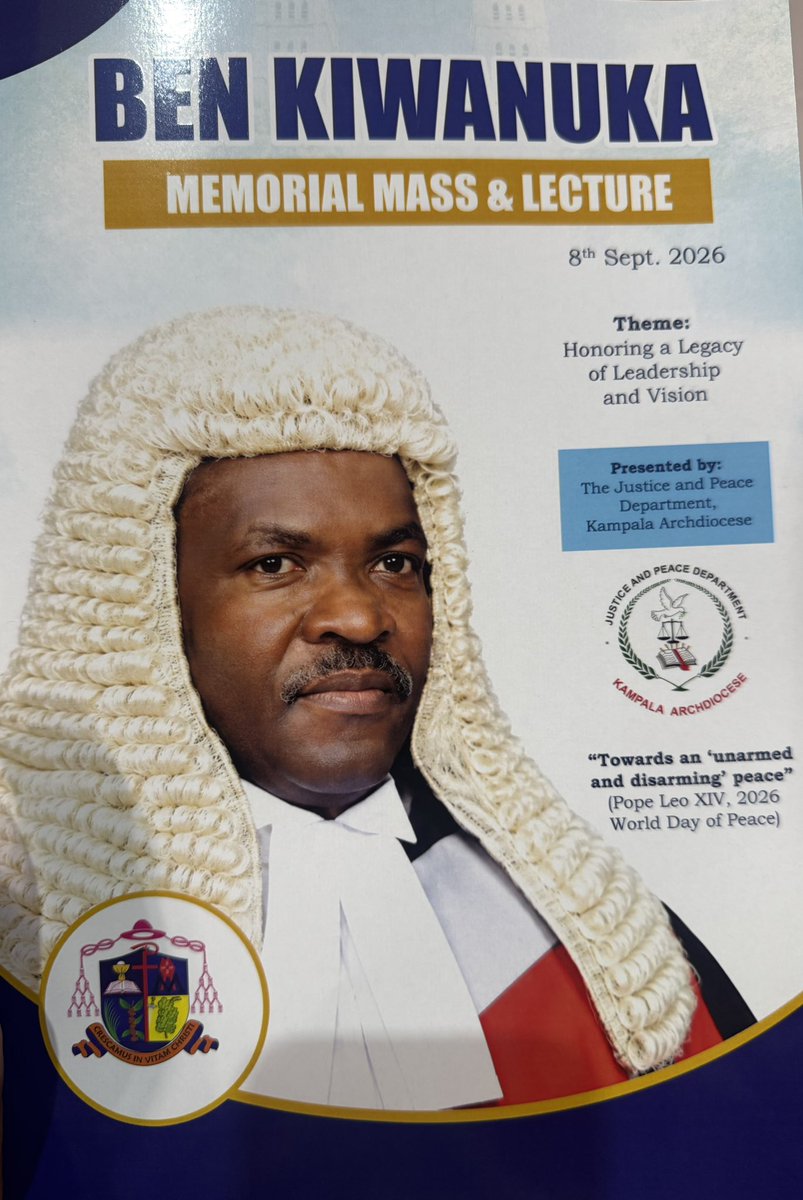 KasUganda's tweet photo. Join us for the ongoing Ben Kiwanuka Memorial Mass and Lecture. 

Follow the live event here; https://t.co/2nn30v5T6I

#KAS4Democracy https://t.co/TFYFQtO6oi