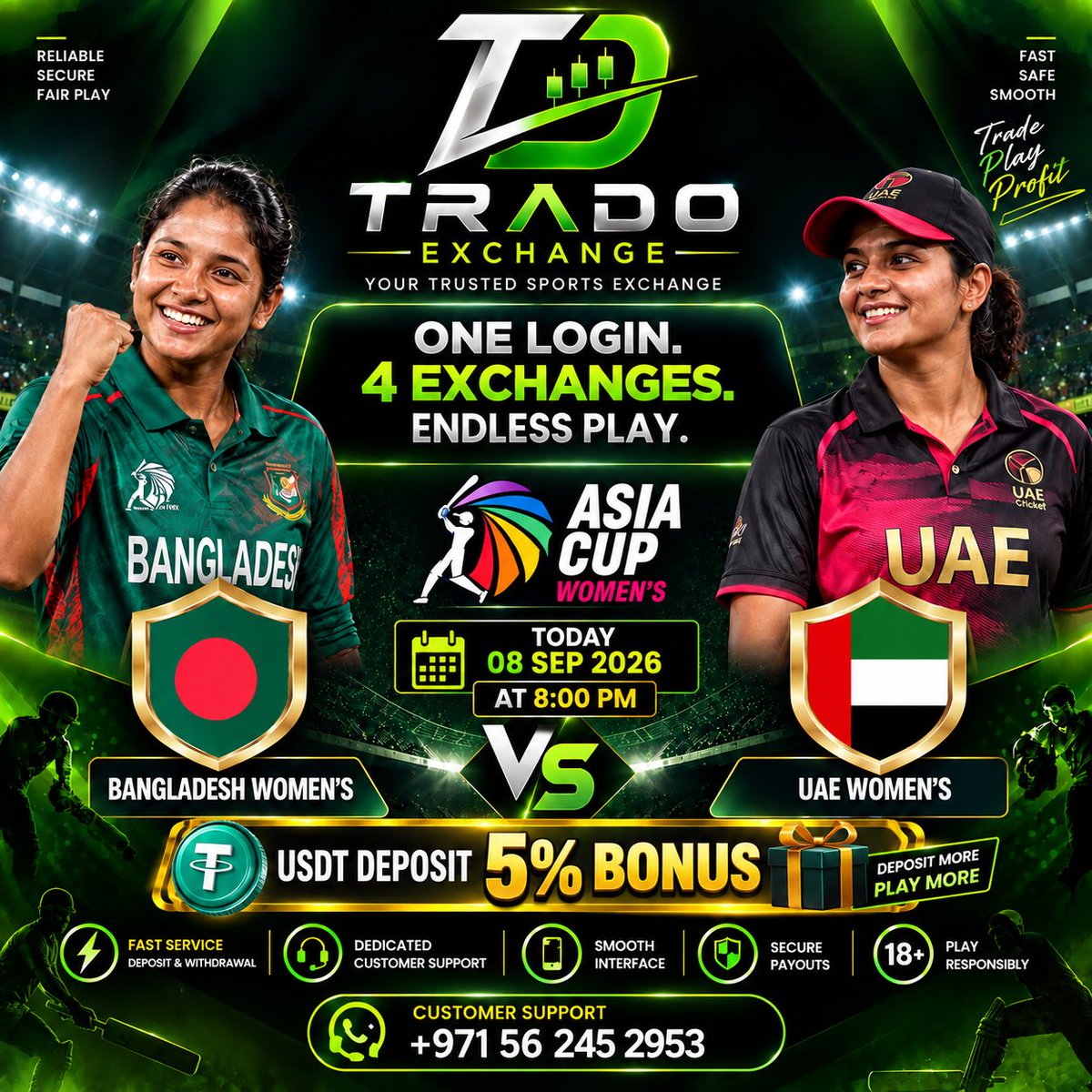 TRADOEXCH's tweet photo. Who going  win this Battle ?? 

Predict  and Play on https://t.co/9UIM4160gw 

ONE LOGIN 
4 EXCHANGES 
ENDLESS PLAY

#Cricket https://t.co/OrapdR0dyh
