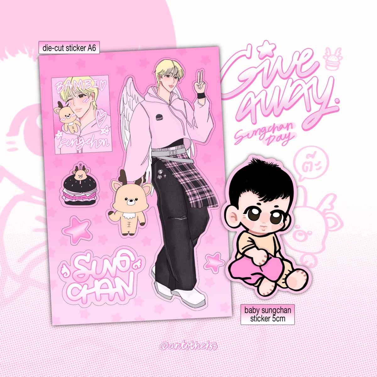 ant0thel33's tweet photo. Pls rt , giveaway ♥︎ ♥︎ ♥︎

ㅡ die-cut sticker 1 set ( 9 ea )
ㅡ shipping fee 40 baht
gg form : 11/09/2026 , 20:30

#HAPPYSUNGCHANDAY https://t.co/AZuBrZsF8a