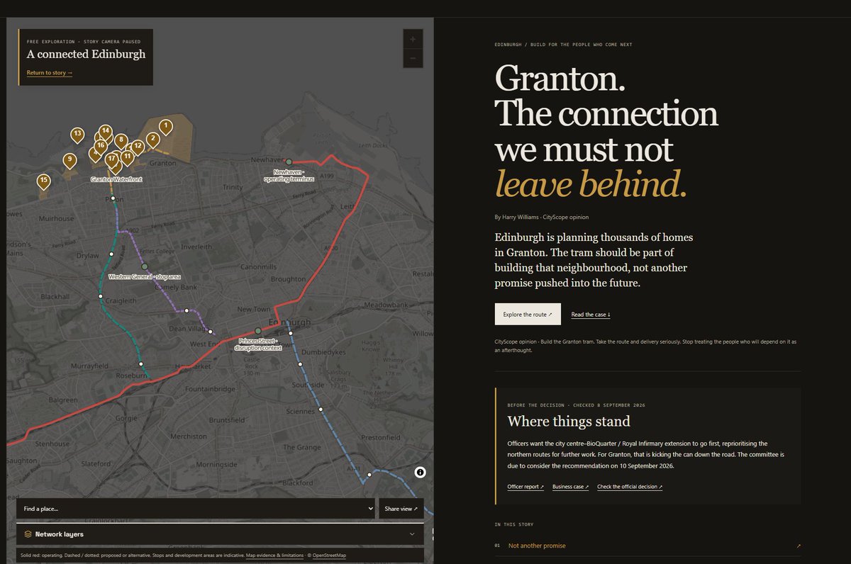 Harryjwilliamss's tweet photo. Why we must build the Granton Tram extension - https://t.co/2AGhm8nDfh