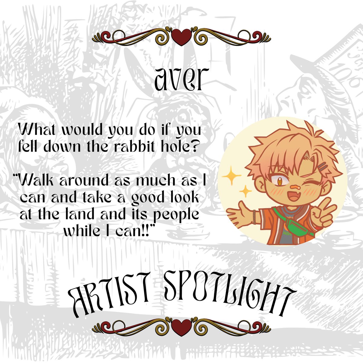 galaxisprod's tweet photo. Artist Spotlight 🐁

Let's welcome the artists in charge of the delicacies we'll enjoy at the un-birthday party!

Aver
twitter: https://t.co/quBEZlBymH

aki
https://t.co/3AVDnFJ53R https://t.co/gP2FXTTL3Z