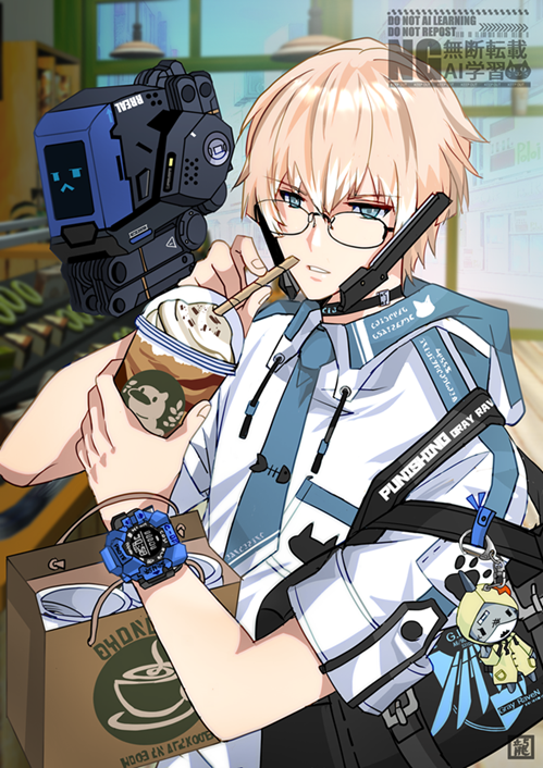 gladiusms3's tweet photo. #パニグレ #パニグレ創作
「一口ですか？あげませんよ」
たまにはこんな休日を https://t.co/RZwt5A5NEM