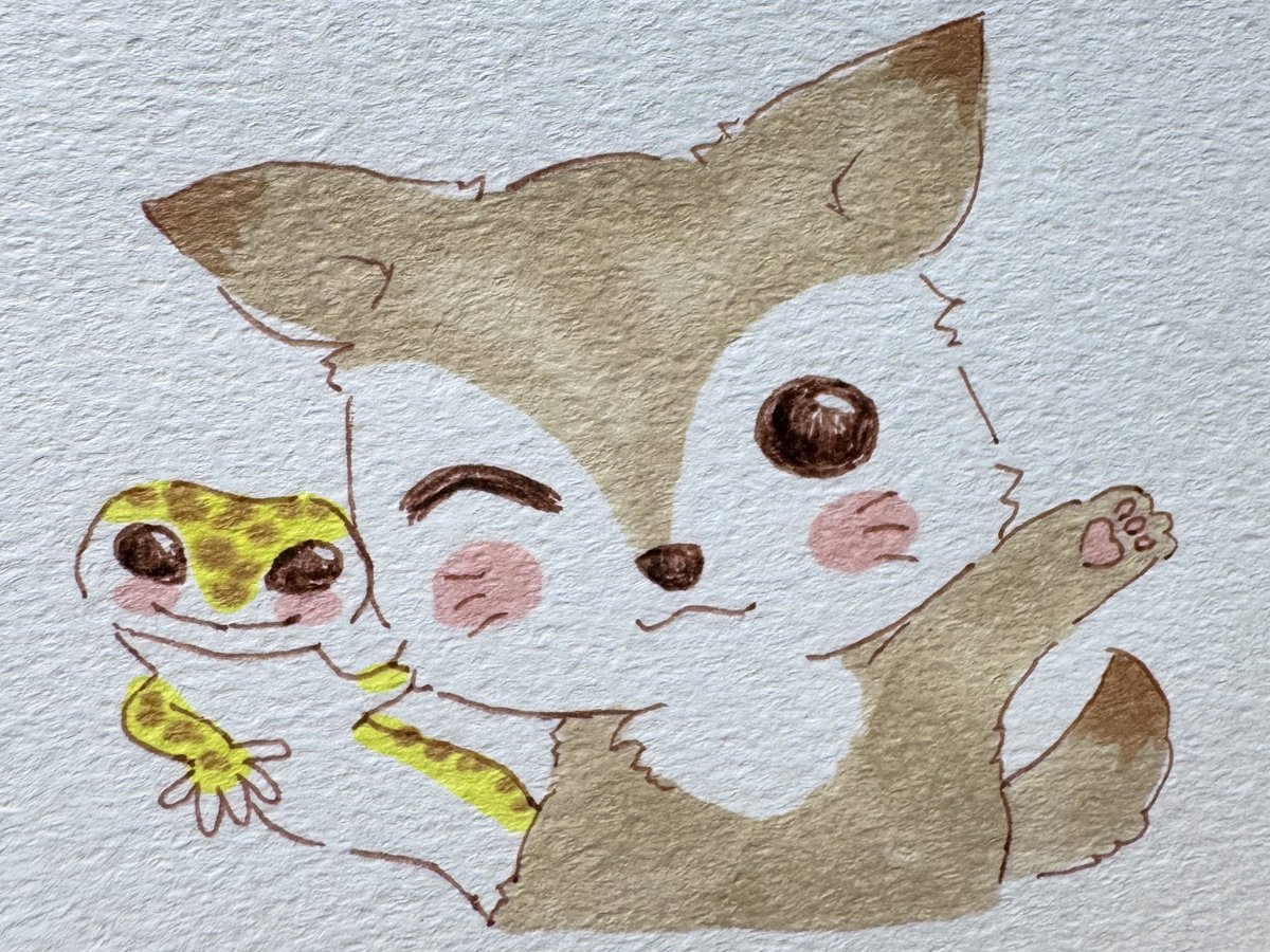 pome_popi's tweet photo. わーい♪
ノリノリで毎日楽しいね😊
おやすみなさい🐾

#ポメラニアン
#ヒョウモントカゲモドキ
#爬虫類イラスト https://t.co/r4i1K21Uk1