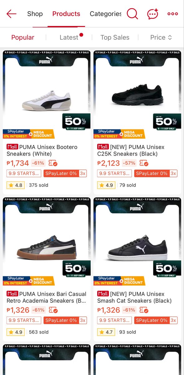 sev_styles's tweet photo. Check nyo, marami nakasale sa official shopee store ng Puma: https://t.co/mvt7tLjAEm https://t.co/8CYfZLYRIO