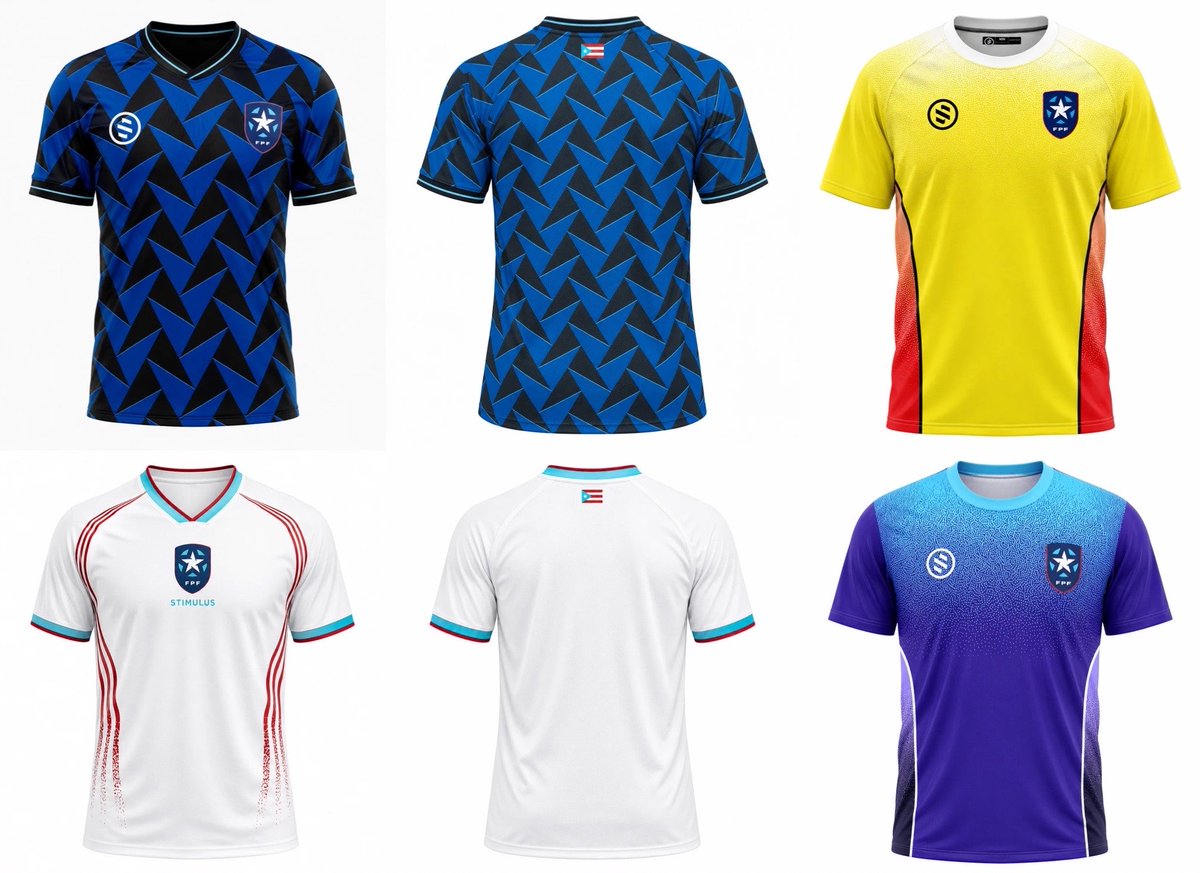 FutbolPR's tweet photo. Nuevos uniformes de la Selección de Puerto Rico🇵🇷⚽️ https://t.co/mxcUrreZ6n