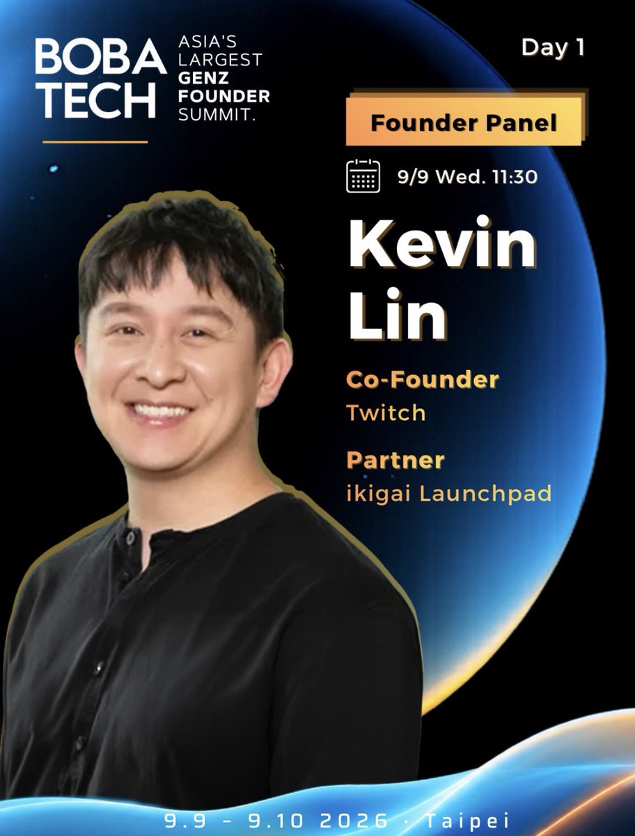 886Studios's tweet photo. come hear our Managing Partner, Kevin Lin @kevinlin, share the stage with ikigai alumni, Jimmy (ikigai F24) @saladboiforever, tomorrow at the Boba Tech Summit!

Marx (ikigai S26) will also be pitching Peeps on stage 🫡 https://t.co/dNPoi6bvnx