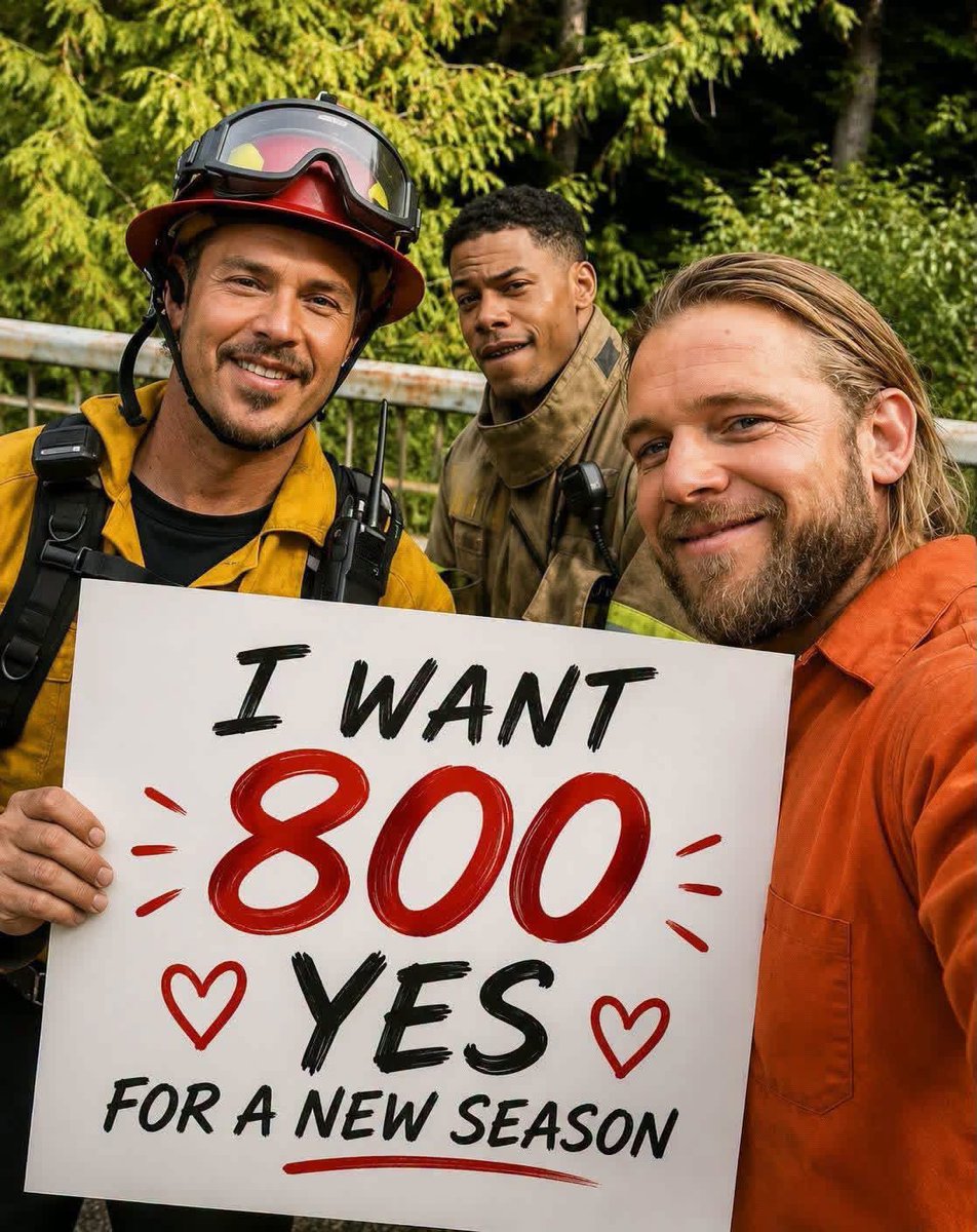 max_sealteam's tweet photo. We need 800 YES votes! ❤️🔥Let’s bring the crew back for a brand new season! Who’s with us? #NewSeason #FireCountry #BringOnSeason8 https://t.co/8oJe0WrwlX