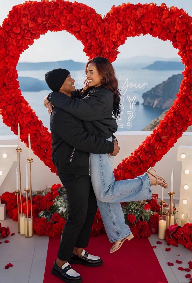 IamJoe_lOmiat's tweet photo. A beautiful moment when Jude Bellingham proposed to his queen, Ashlyn Castro in Santorini 😍❤️ https://t.co/olQBre0nAH